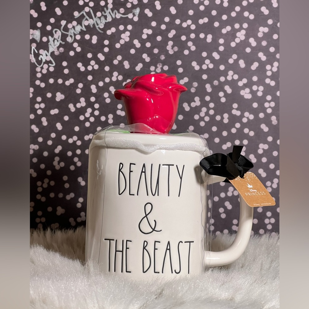 Rae Dunn Disney collection Beauty and the Beast mug